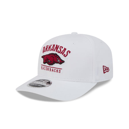 Arkansas Razorbacks Optic White 9SEVENTY Stretch-Snap Hat