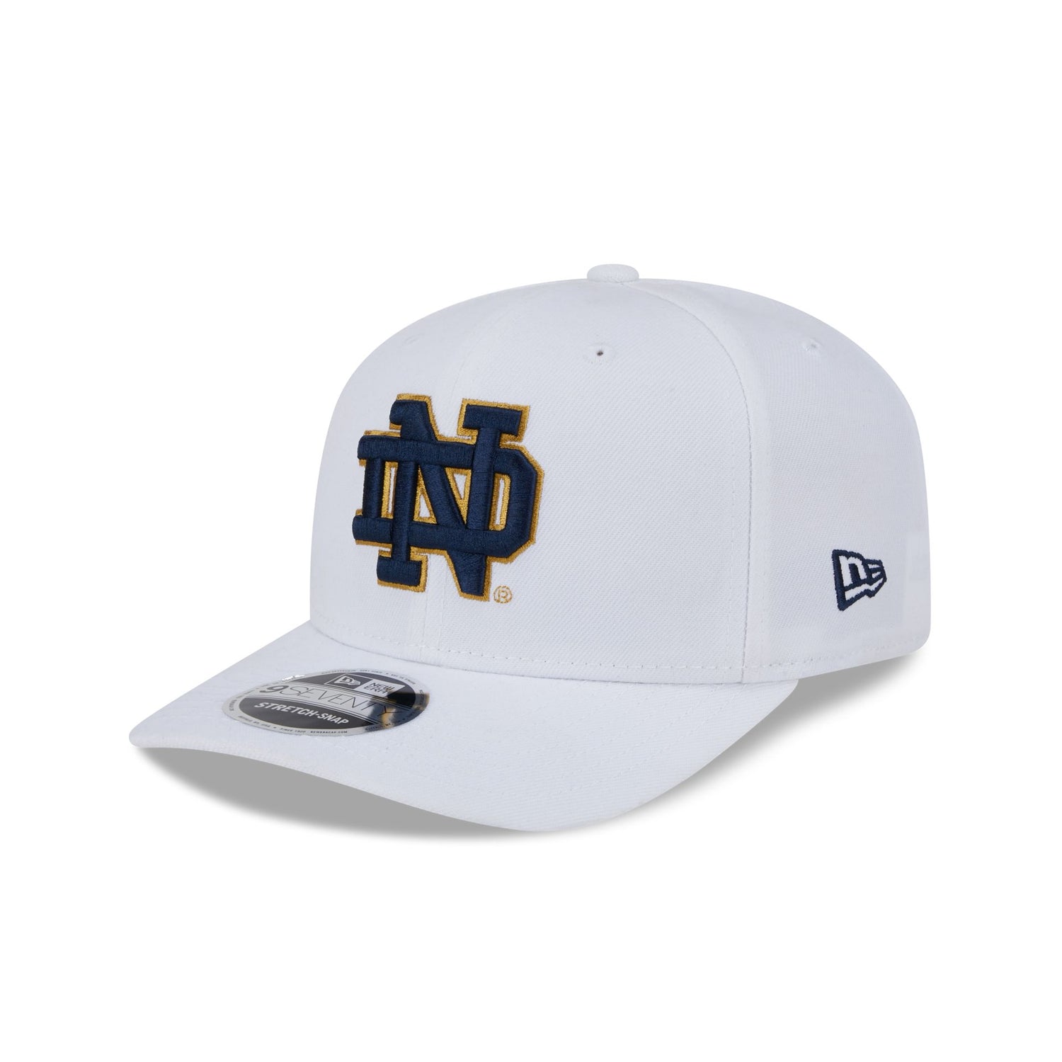 Notre Dame Fighting Irish White 9SEVENTY Stretch-Snap Hat