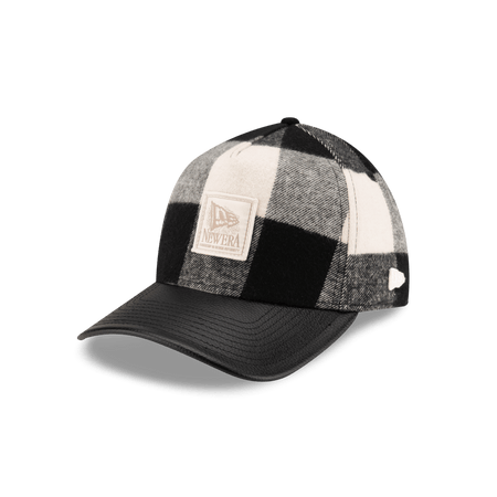 Lumber Plaid College White 9FORTY A-Frame Adjustable Hat