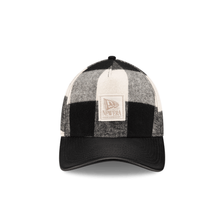 Lumber Plaid College White 9FORTY A-Frame Adjustable Hat