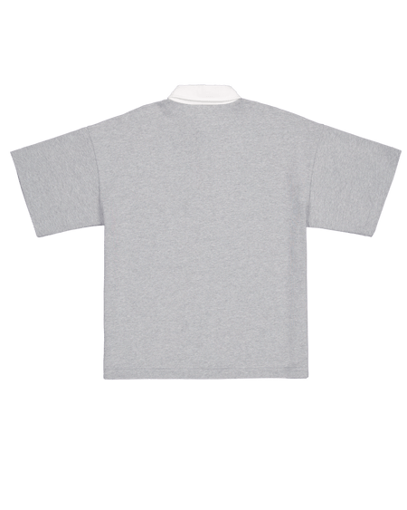 Brand New Era Alden Heather Gray Rugby Shirt