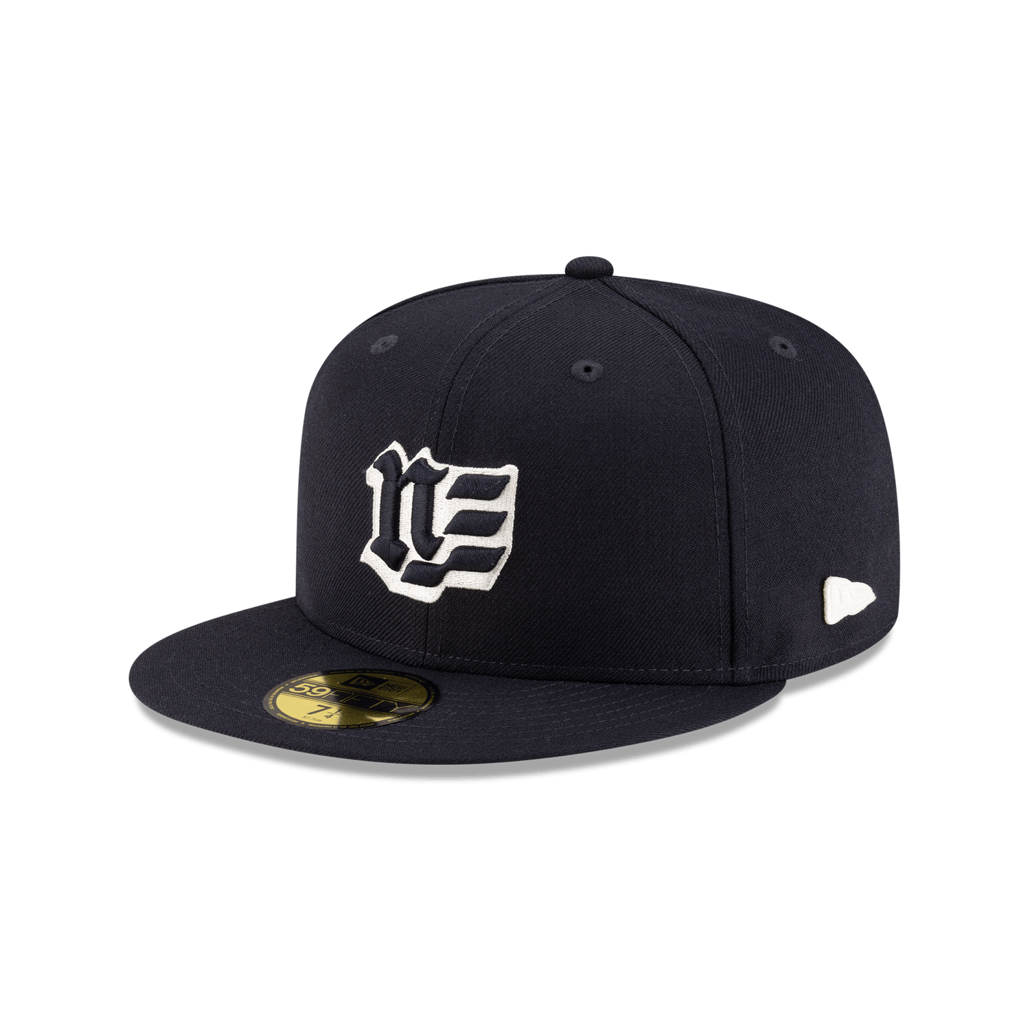 Brand New Era Blackletter Navy 59FIFTY Fitted Hat