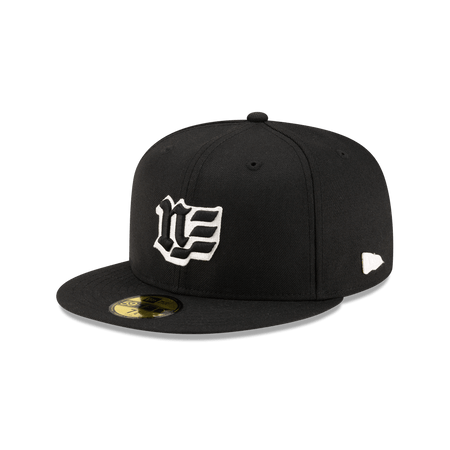 Brand New Era Blackletter Black 59FIFTY Fitted Hat