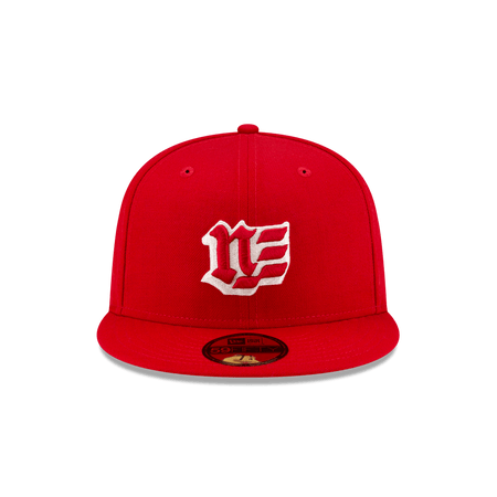 Brand New Era Blackletter Scarlet 59FIFTY Fitted Hat