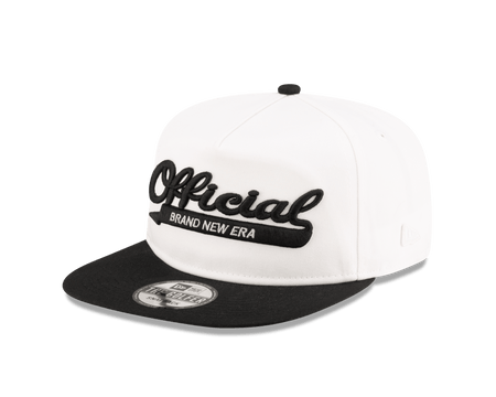 Brand New Era Official College White Golfer Snapback Hat