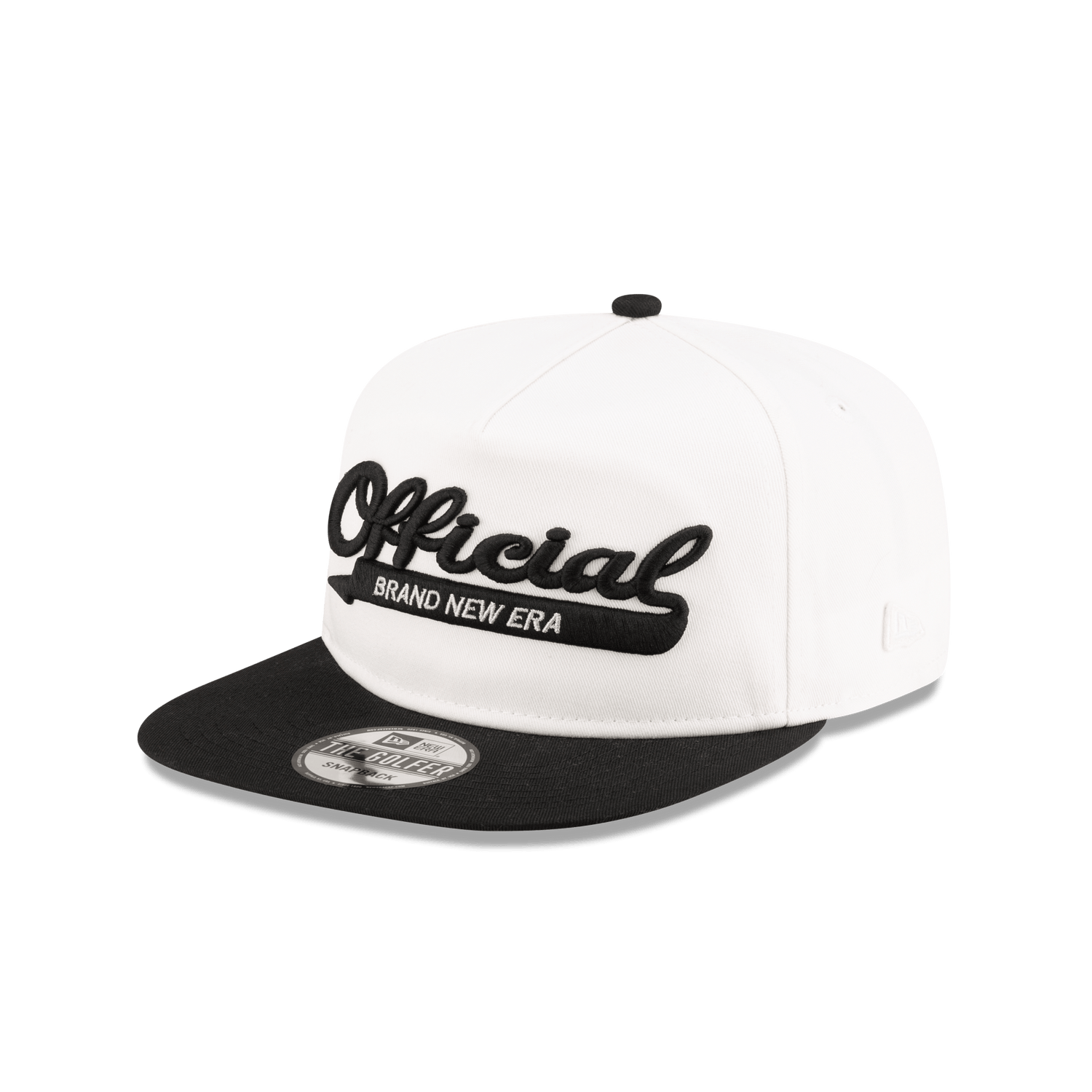 Brand New Era Official College White Golfer Snapback Hat