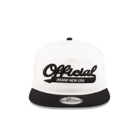 Official College White Golfer Snapback Hat