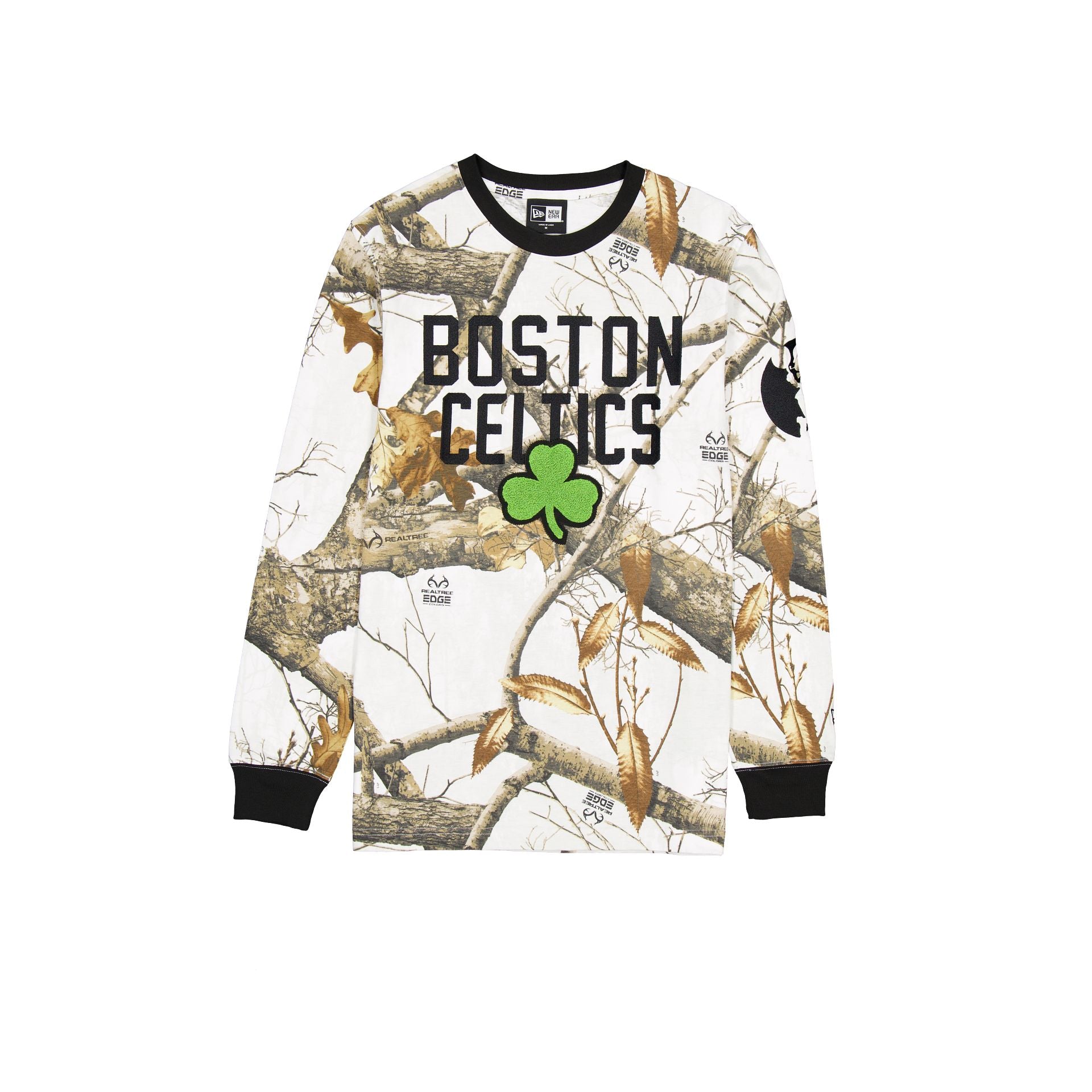 Boston Celtics 2024 Country x City Realtree Long Sleeve T Shirt Size L NBA by New Era