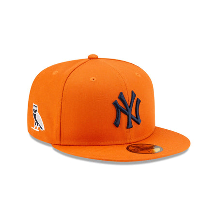 OVO X New York Yankees Orange 59FIFTY Fitted Hat