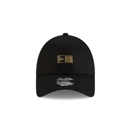 New Era Cap Badge Black 9FORTY Snapback Hat