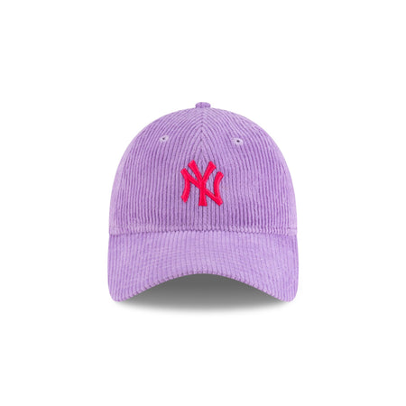 New York Yankees Women's Lavender Cord 9TWENTY Adjustable Hat