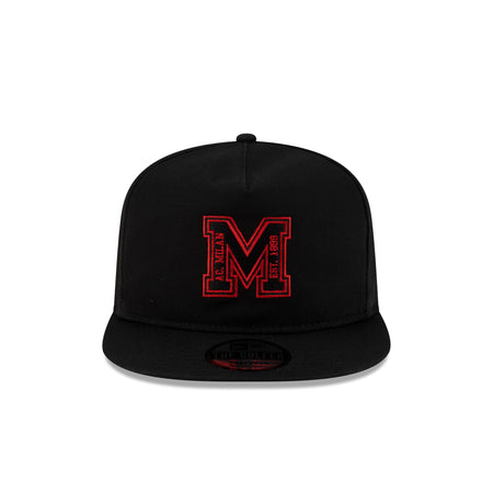 AC Milan M Logo Black Golfer Hat