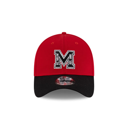 AC Milan M Logo Scarlet 39THIRTY Stretch Fit Hat