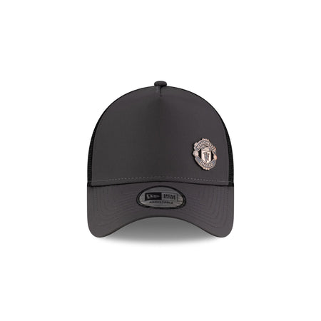 Manchester United FC Bronze Emblem 9FORTY A-Frame Trucker Hat