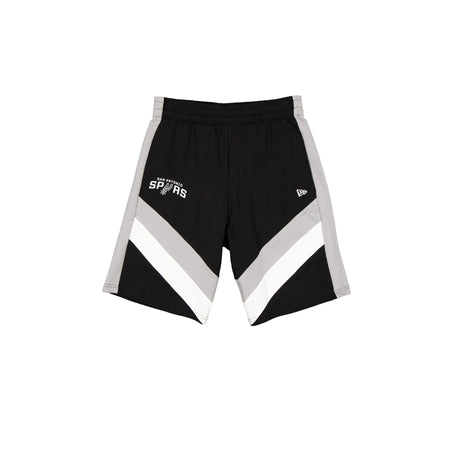 San Antonio Spurs Black Oversized Panel Shorts