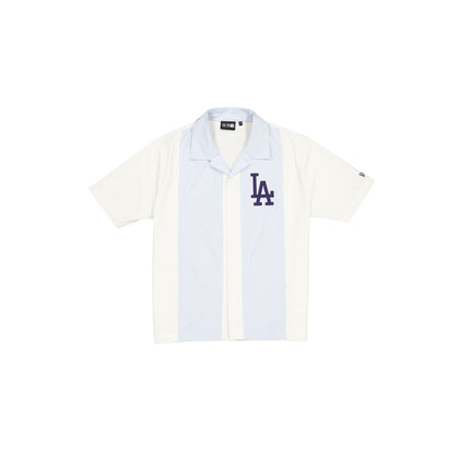 Los Angeles Dodgers Pale Blue Stripe Revere T-Shirt