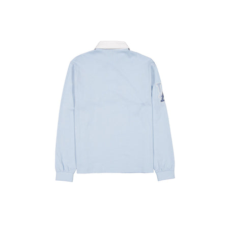 Los Angeles Dodgers Pale Blue Script Long Sleeve Rugby Shirt