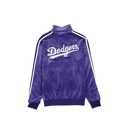 Los Angeles Dodgers Ink Purple Velour Track Jacket