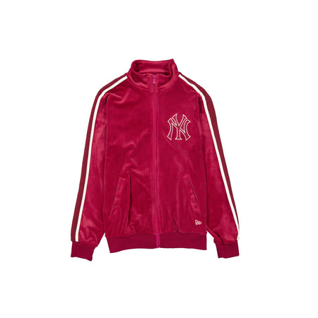 New York Yankees Cherry Jam Velour Track Jacket