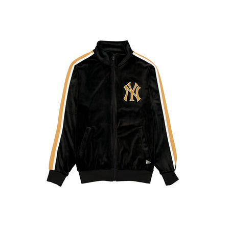 New York Yankees Black Velour Track Jacket