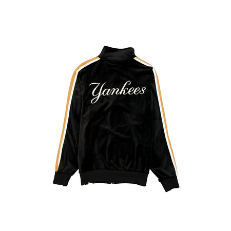 New York Yankees Black Velour Track Jacket