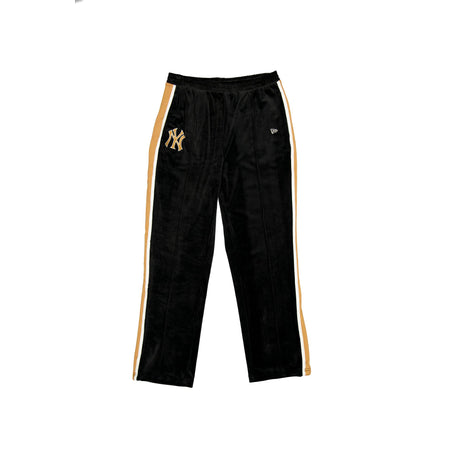 New York Yankees Black Velour Track Pants