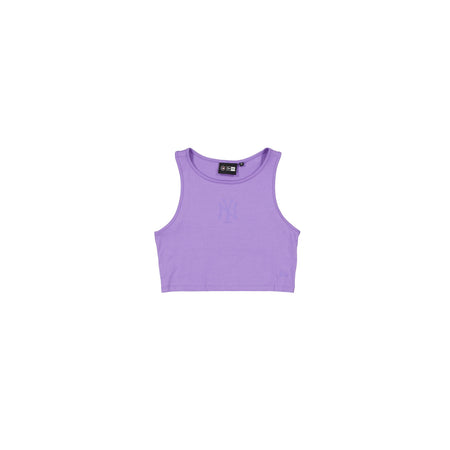 New York Yankees Women's Cropped Mauve Tank Top