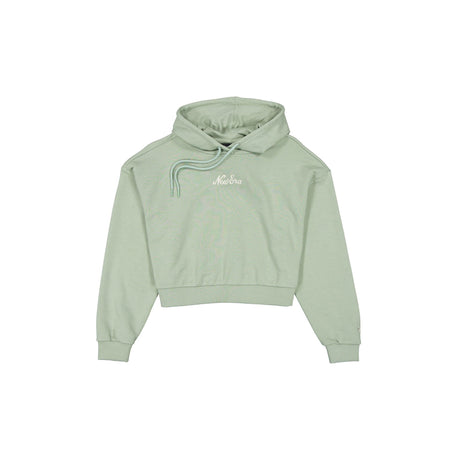 New Era Cap Women's Cropped Everest Green Script Hoodie