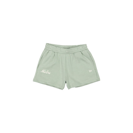 New Era Cap Women's High Waisted Everest Green Script Shorts