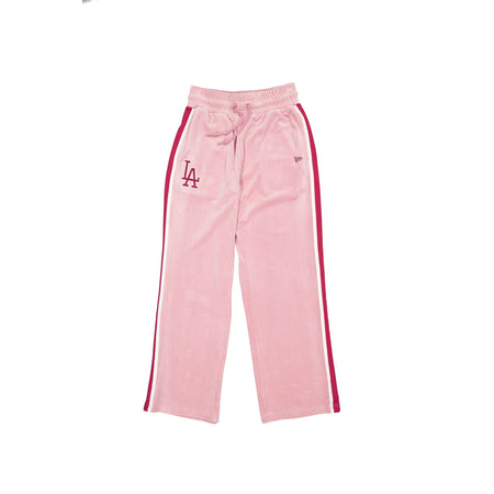 Los Angeles Dodgers Women's Cosmetic Pink Velour Track Pants