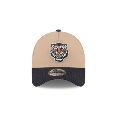 Detroit Tigers Beige Khaki 9FORTY A-Frame Snapback Hat