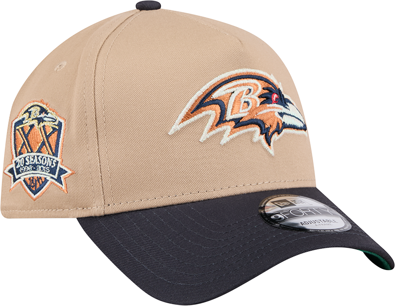 Baltimore Ravens Beige Khaki 9FORTY A-Frame Snapback Hat