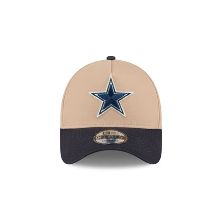 Dallas Cowboys Beige Khaki 9FORTY A-Frame Snapback Hat