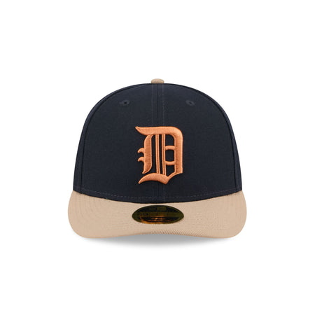 Detroit Tigers Blue Ivory Low Profile 59FIFTY Fitted Hat