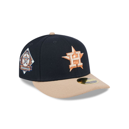 Houston Astros Blue Ivory Low Profile 59FIFTY Fitted Hat