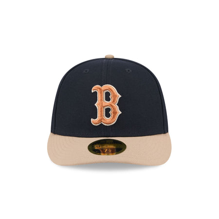 Boston Red Sox Blue Ivory Low Profile 59FIFTY Fitted Hat