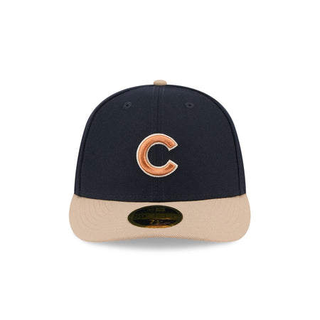 Chicago Cubs Blue Ivory Low Profile 59FIFTY Fitted Hat