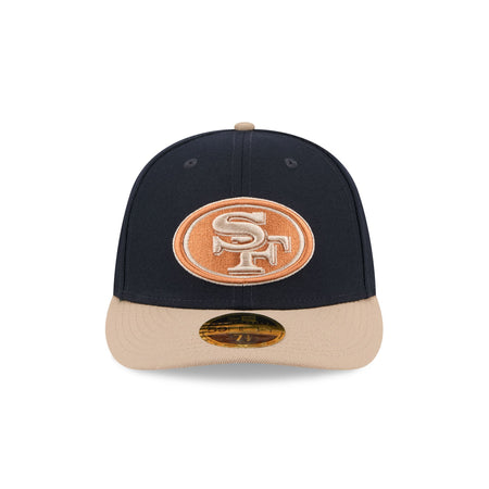 San Francisco 49ers Blue Ivory Low Profile 59FIFTY Fitted Hat