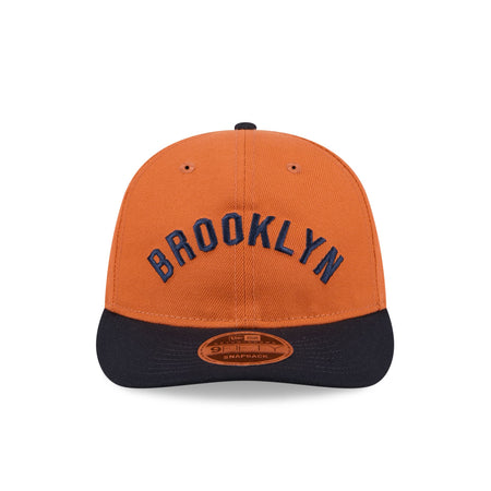 Brooklyn Dodgers Gold Wood Retro Crown 9FIFTY Snapback Hat