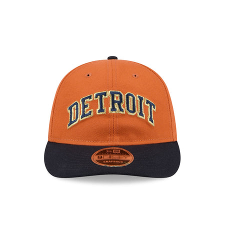 Detroit Tigers Gold Wood Retro Crown 9FIFTY Snapback Hat