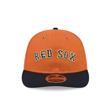 Boston Red Sox Gold Wood Retro Crown 9FIFTY Snapback Hat