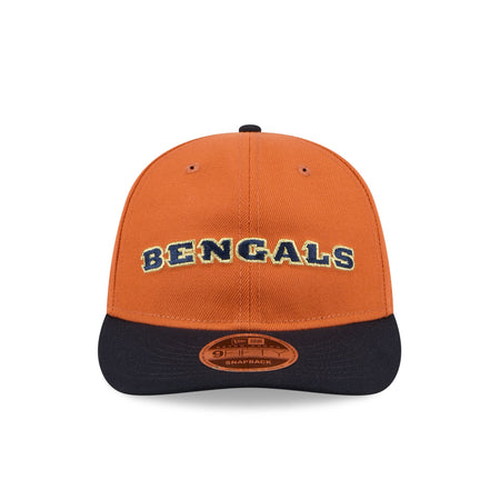 Cincinnati Bengals Gold Wood Retro Crown 9FIFTY Snapback Hat