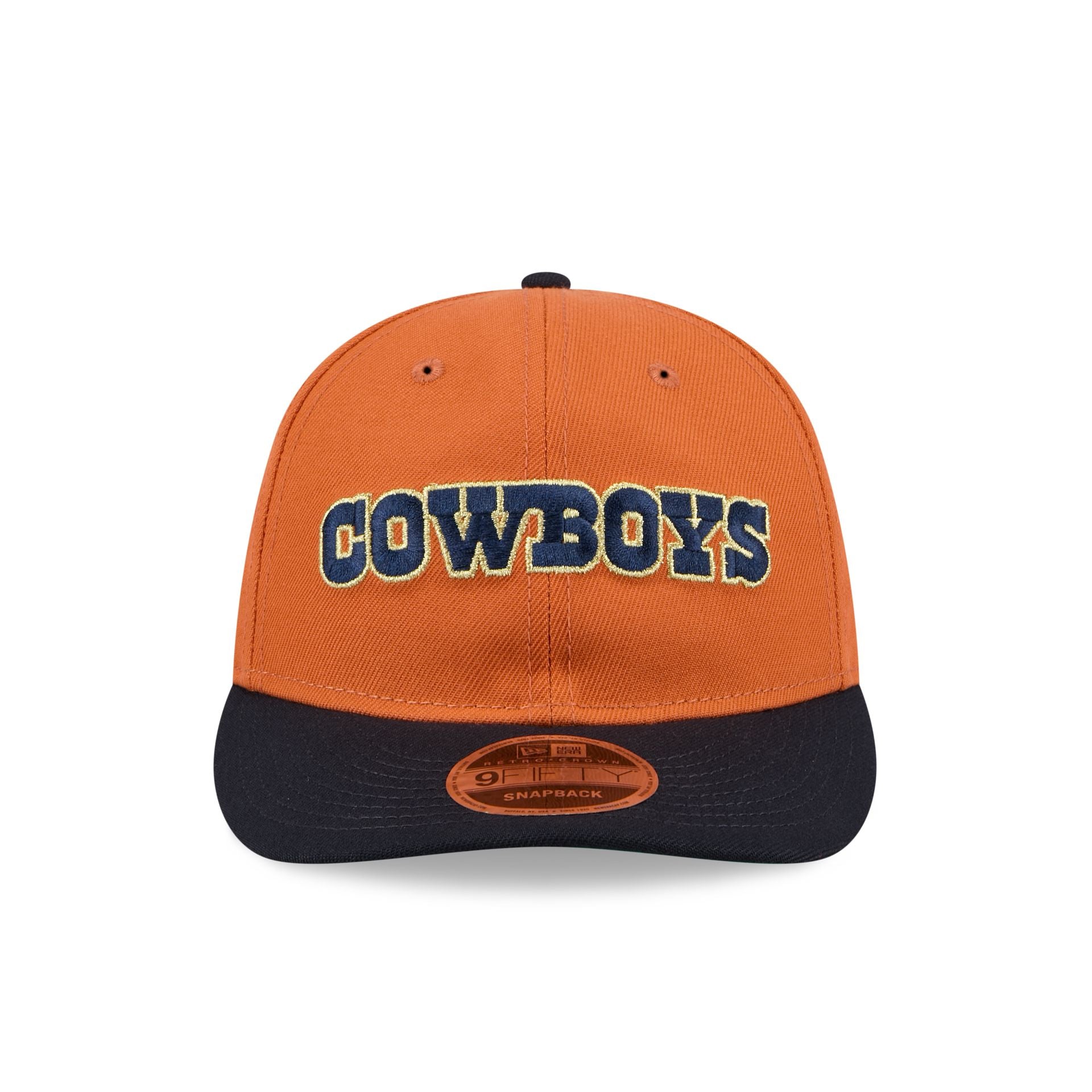 Dallas Cowboys Gold Wood Retro Crown 9FIFTY Snapback Hat New Era Cap