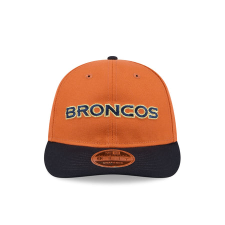 Denver Broncos Gold Wood Retro Crown 9FIFTY Snapback Hat