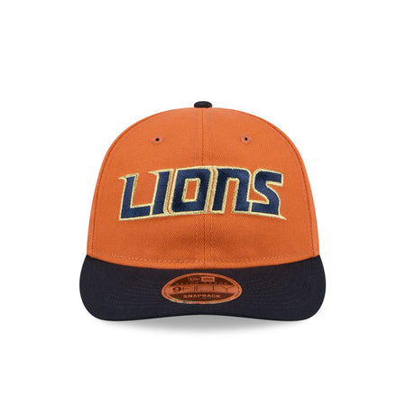 Detroit Lions Gold Wood Retro Crown 9FIFTY Snapback Hat