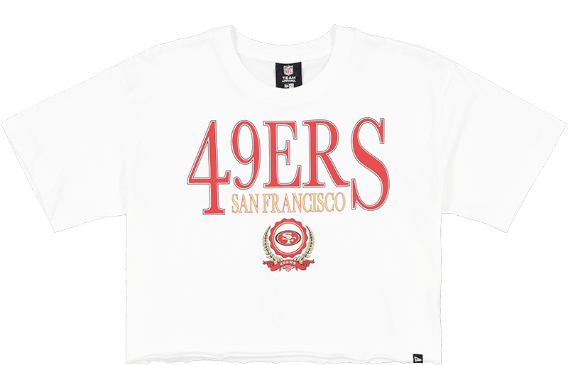 San Francisco 49ers Throwback Prep Women's Cropped T-Shirt