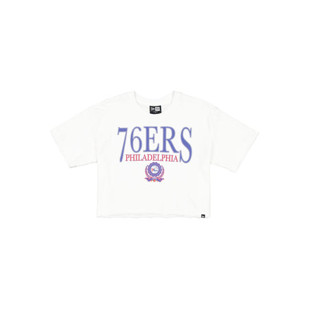 Philadelphia 76ers Throwback Prep Women's Cropped T-Shirt