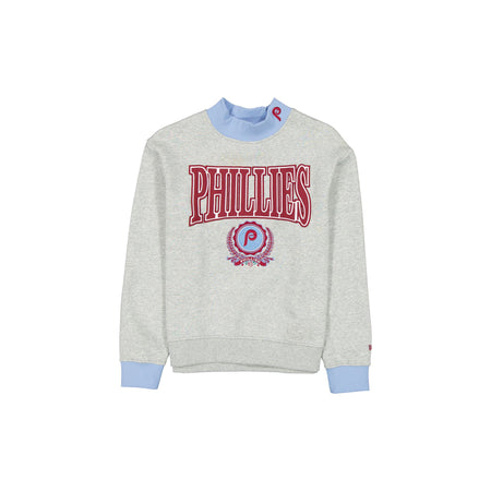 Philadelphia Phillies Throwback Prep Women's Mockneck Sweatshirt