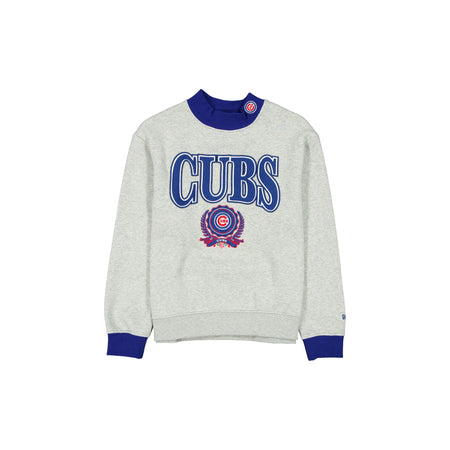 Chicago Cubs Throwback Prep Women's Mockneck Sweatshirt