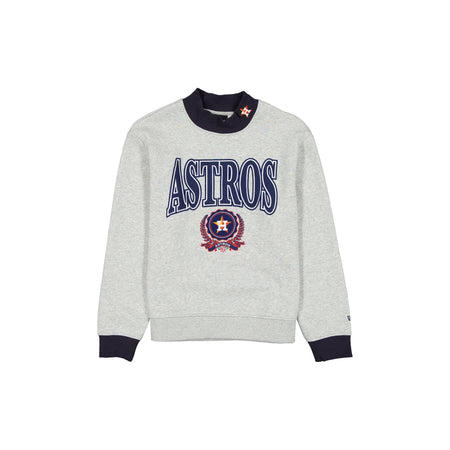 Houston Astros Throwback Prep Women's Mockneck Sweatshirt